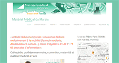 Desktop Screenshot of materiel-medical-marais.com