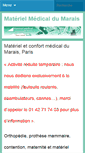 Mobile Screenshot of materiel-medical-marais.com